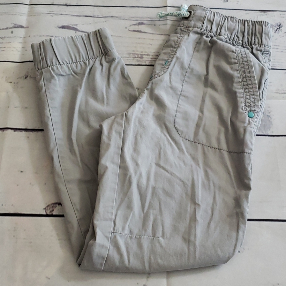 Gymboree gray boy's canvas joggers sz 7.